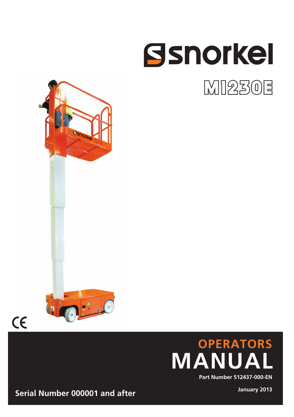 Snorkel M1230E User Manual | 20 pages