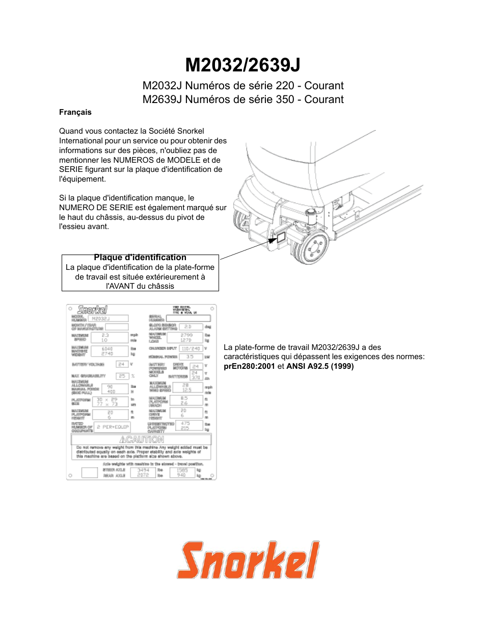 Snorkel M2032J User Manual | Page 29 / 84