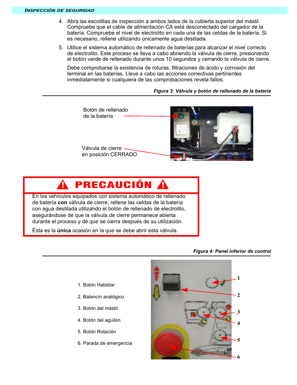 Precaución | Snorkel M2032J User Manual | Page 62 / 84