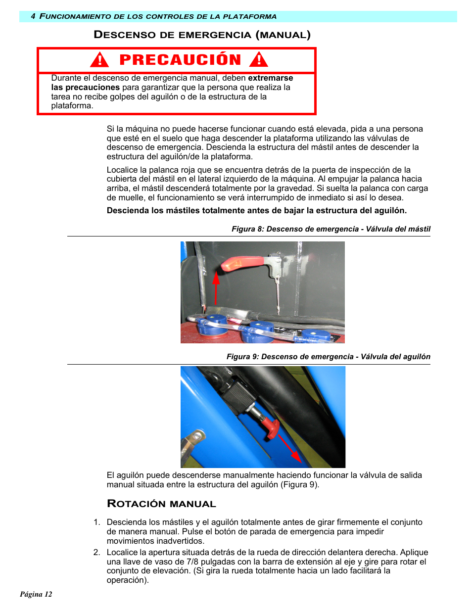 Precaución | Snorkel MB26-sn245+ User Manual | Page 96 / 132