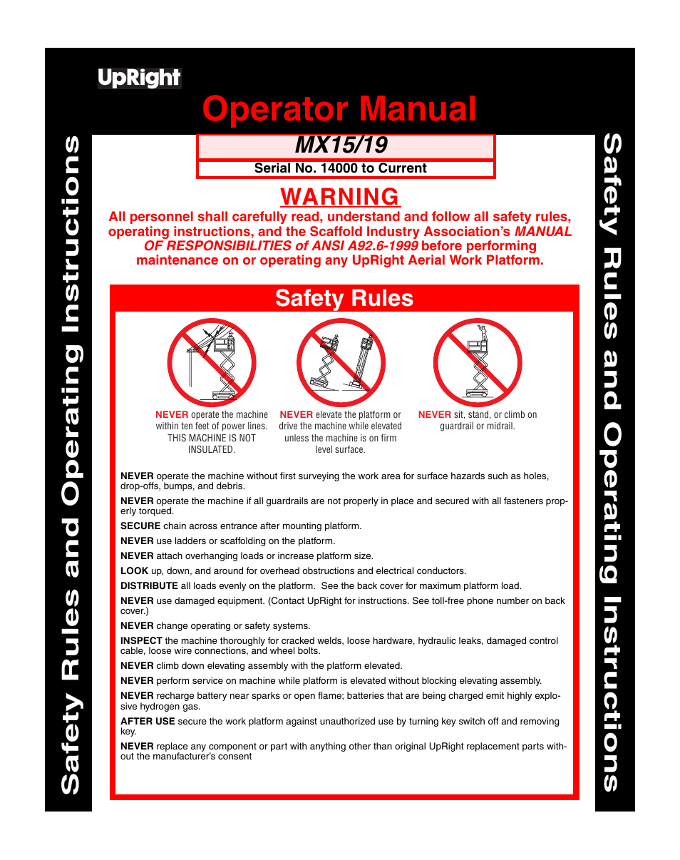 Snorkel MX19-sn14000-19999 User Manual | 12 pages