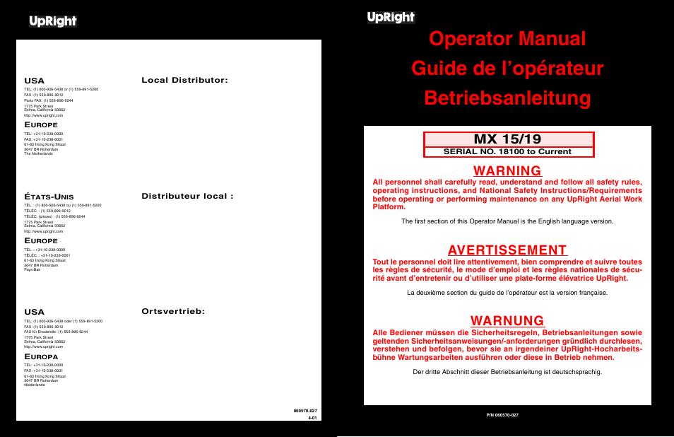 Snorkel MX19-sn18100-19999 User Manual | 30 pages