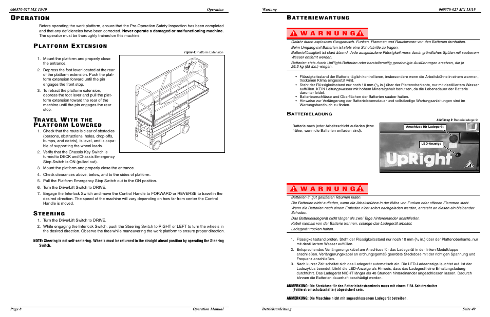 Peration | Snorkel MX19-sn18100-19999 User Manual | Page 10 / 30