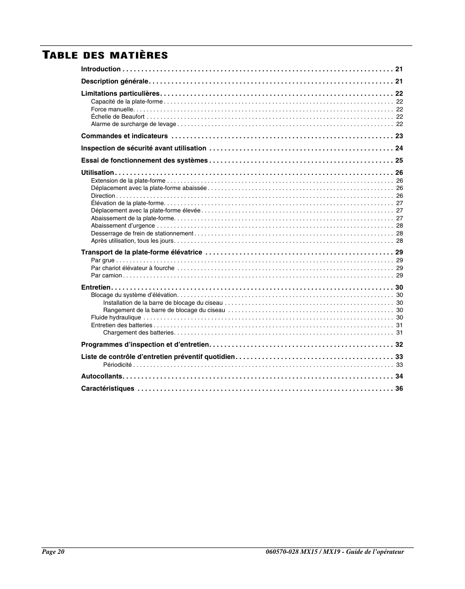 Snorkel MX19-sn20000-20599CE User Manual | Page 22 / 60