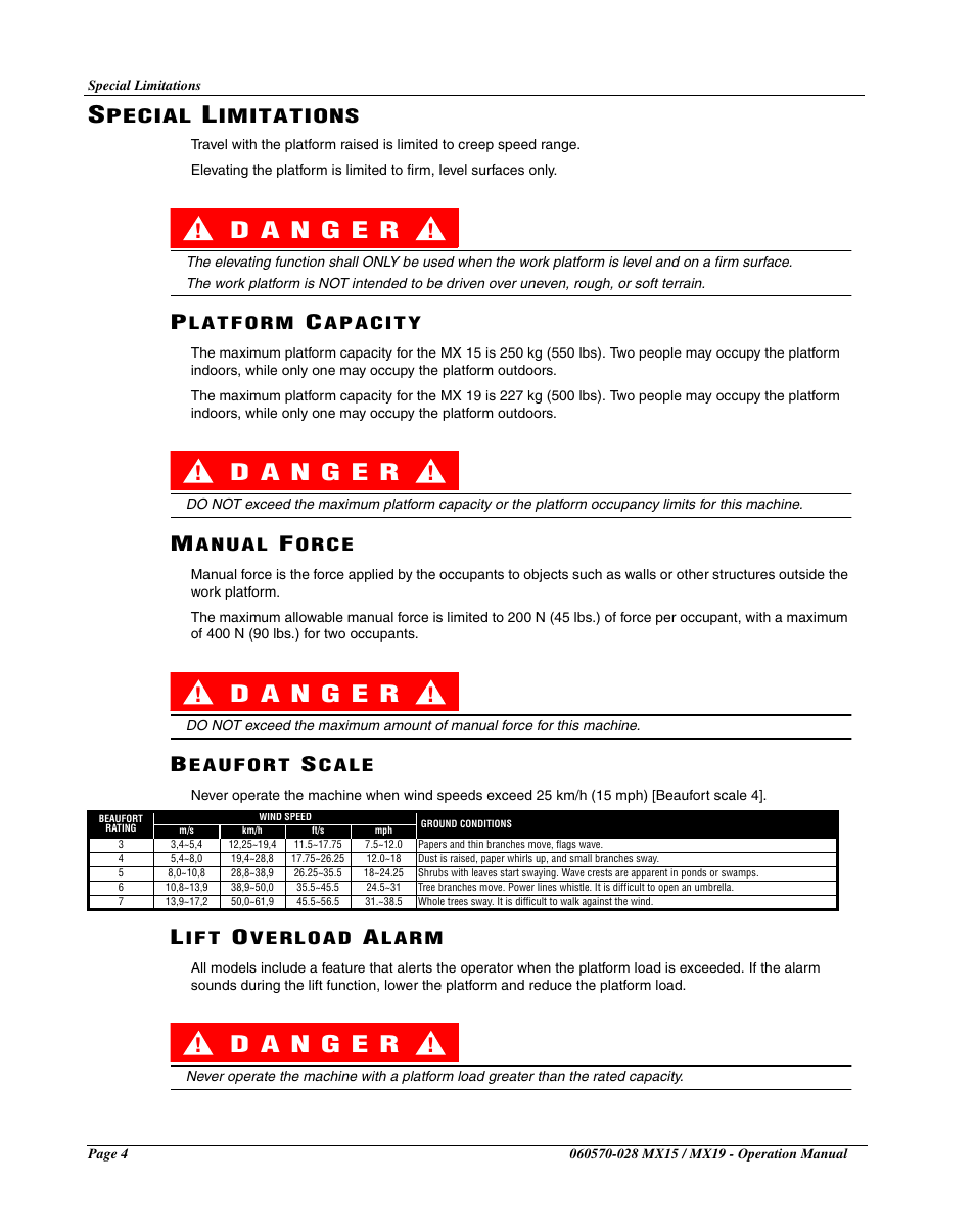 Pecial, Imitations | Snorkel MX19-sn20000-20599CE User Manual | Page 6 / 60