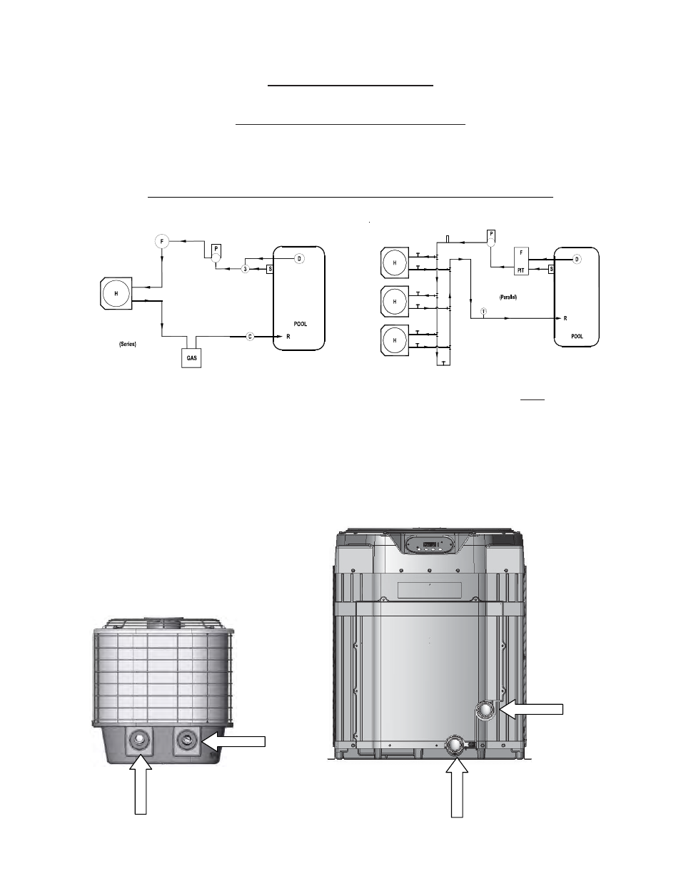 Installation, Plumbing requirements | Aquacal Heat Pump User Manual | Page 43 / 60