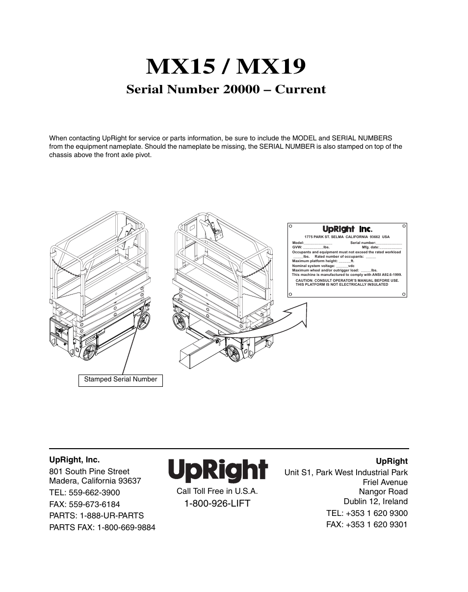 Mx15 / mx19 | Snorkel MX19-sn20000-20599ANSI User Manual | Page 2 / 20
