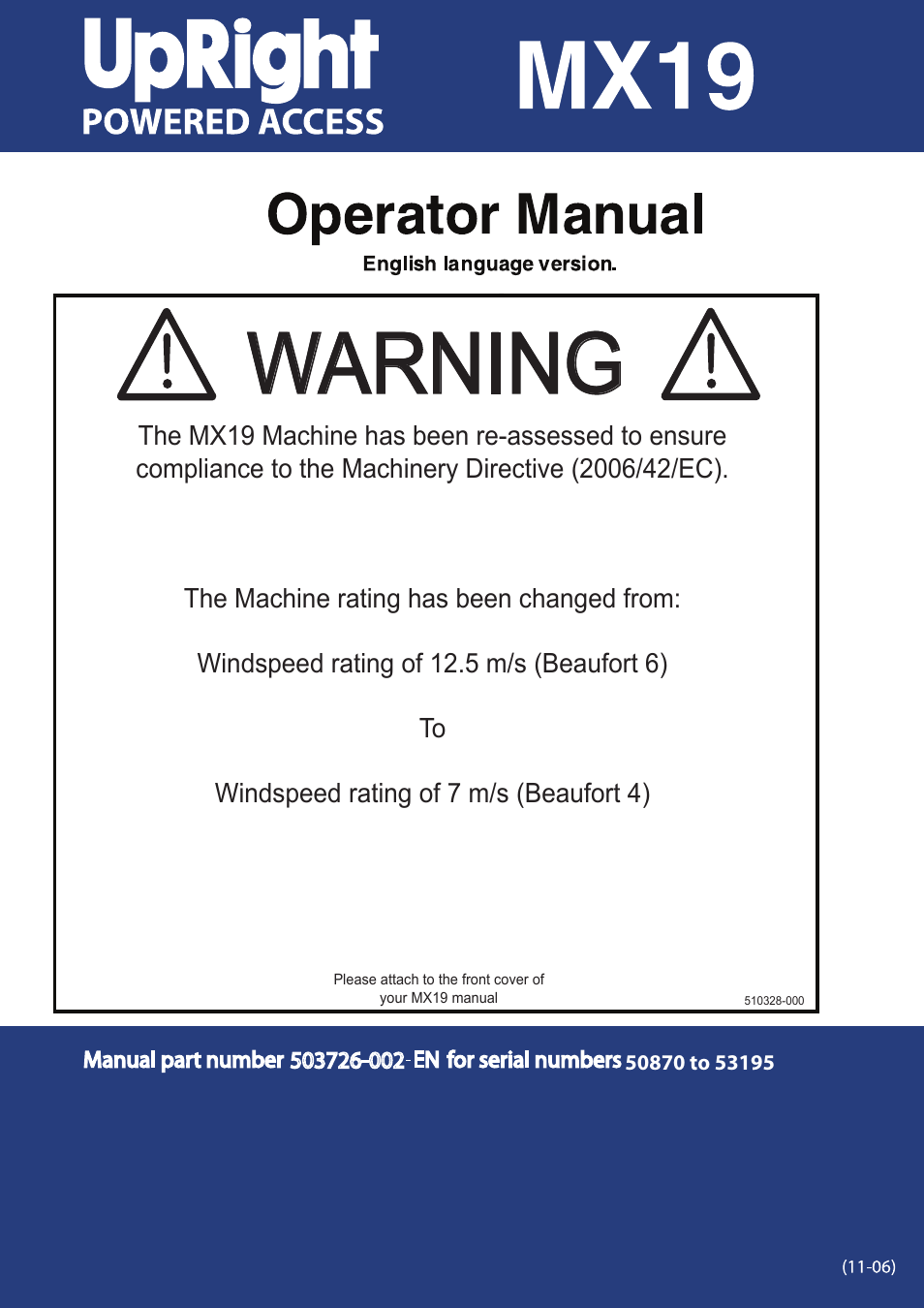 Snorkel MX19-sn50870-53195 User Manual | 20 pages