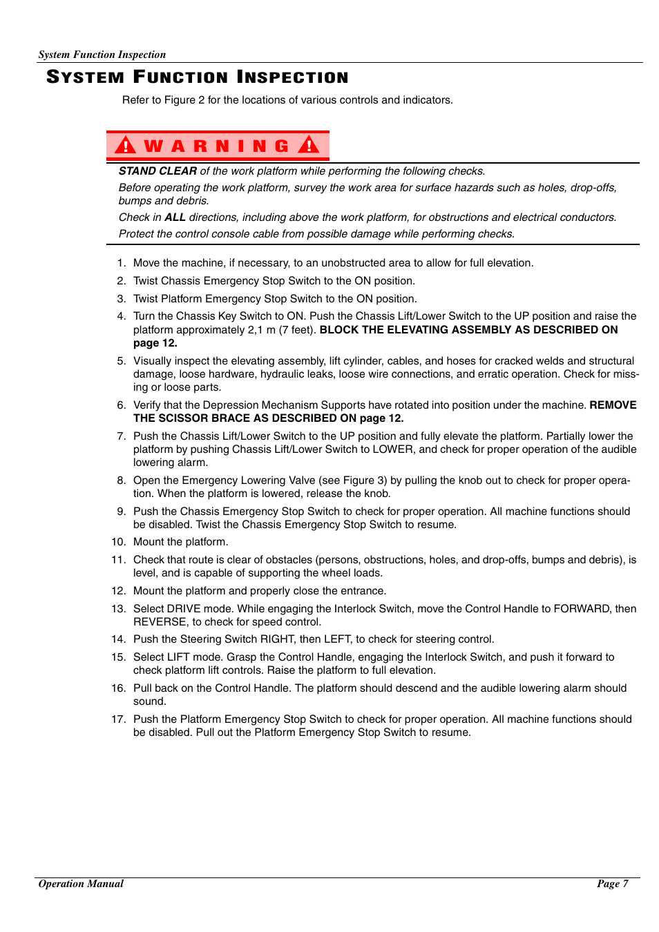 Ystem, Unction, Nspection | Snorkel MX19-sn5316+ User Manual | Page 10 / 20