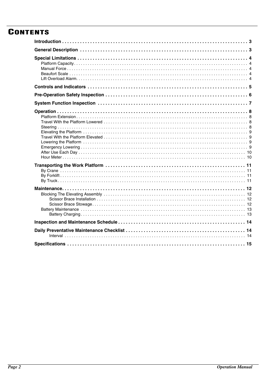 Ontents | Snorkel MX19-sn5316+ User Manual | Page 5 / 20