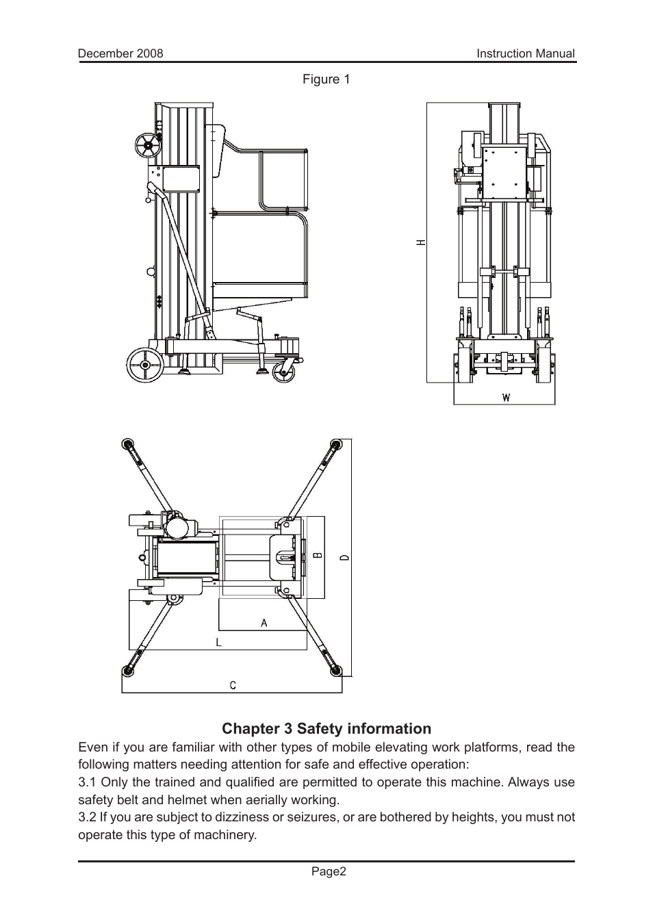 Chapter 3 safety information | Snorkel PAM26-sn0001+ User Manual | Page 8 / 34