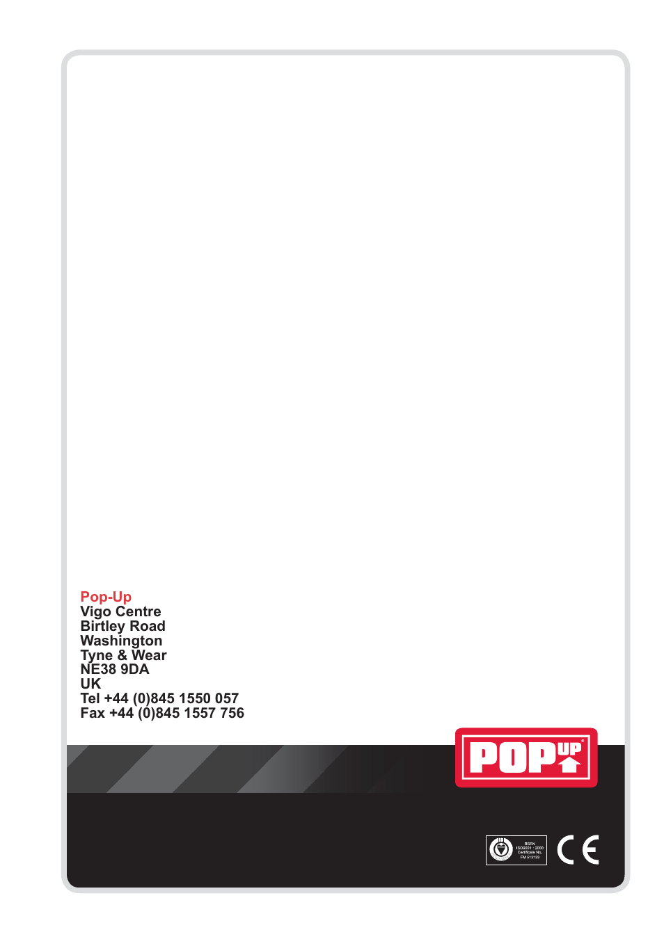 Pop-up products limited | Snorkel Pop-Up Push 8 Eco User Manual | Page 28 / 28