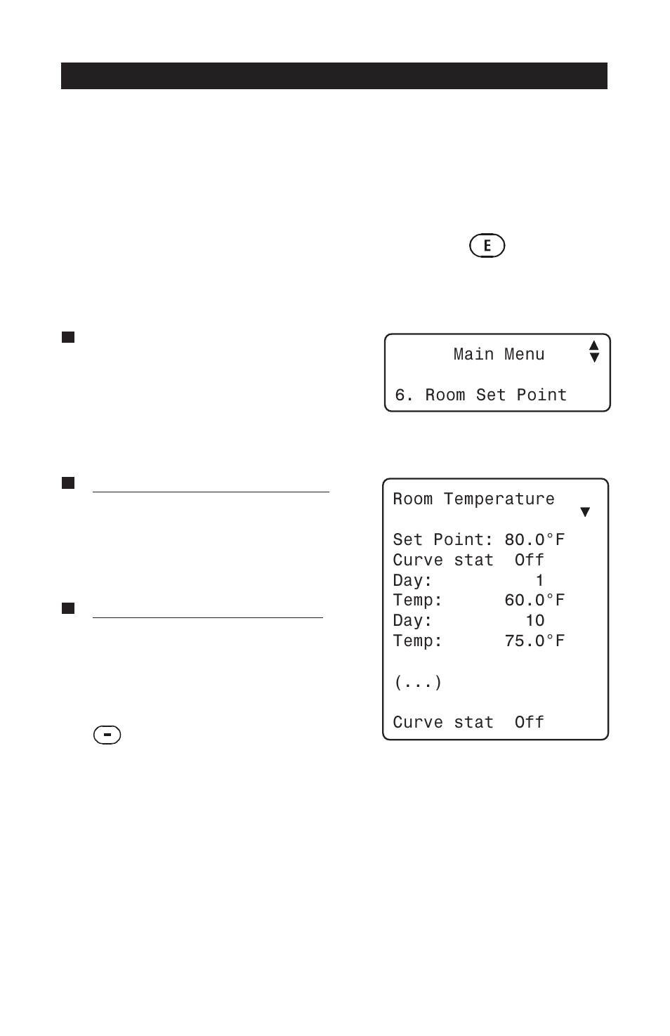3 adjusting the room set point, Deactivating the temperature curve, Adjusting the room set point | Adjusting set points see set points, Temperature set point see set points, Pp-32 | Acme PP-32 User Manual | Page 18 / 100