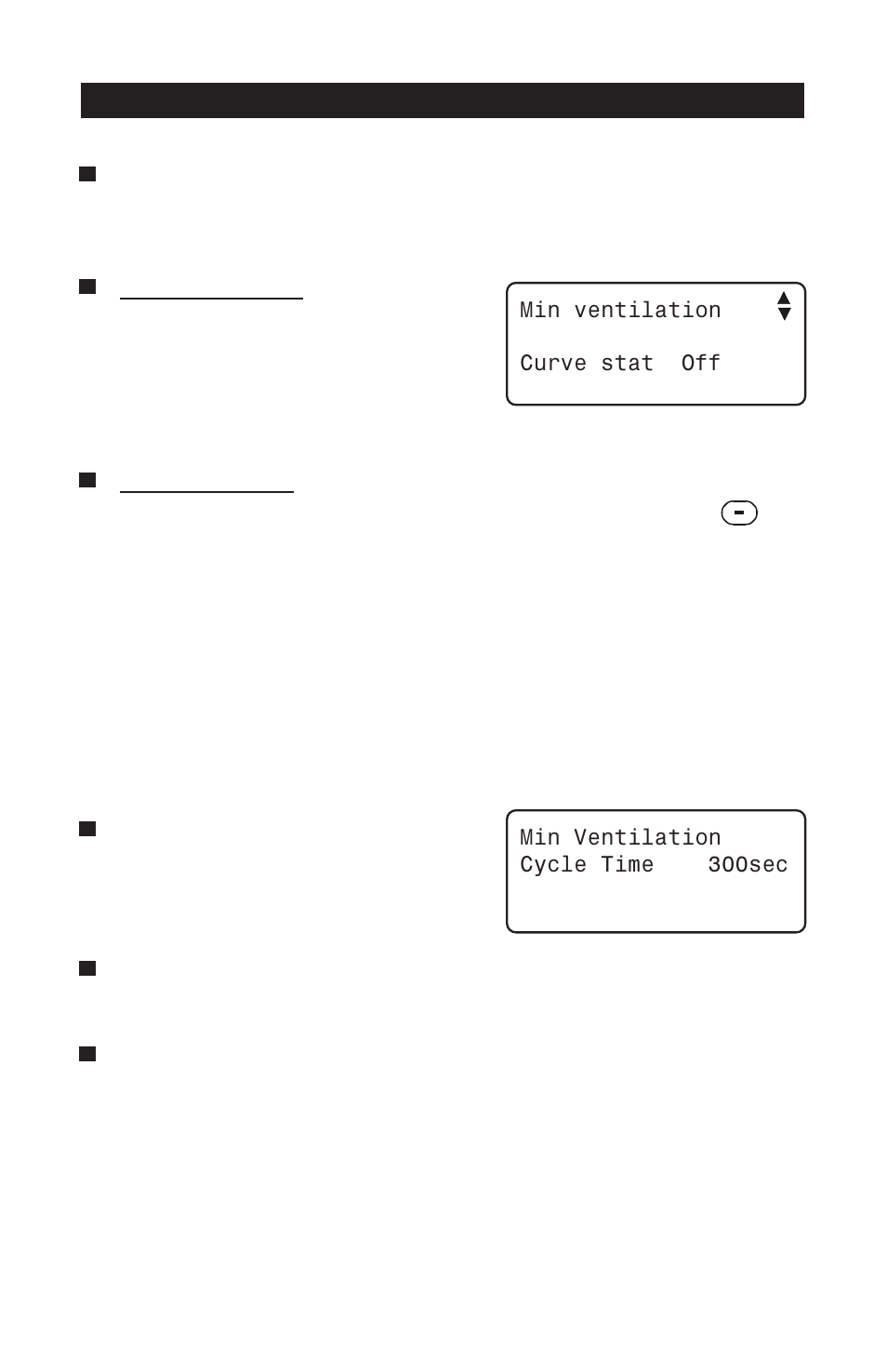 2 adjusting minimum ventilation's cycle time, Minimum ventilation timer, Pp-32 | Acme PP-32 User Manual | Page 20 / 100