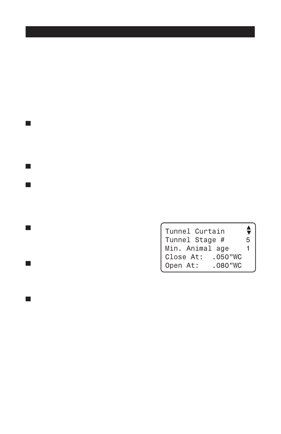 4 adjusting static pressure hi and lo set points, 5 adjusting curtain's timer cycle, Static pressure set points for tunnel curtains | Static pressure set points, Tunnel curtain timer, Pp-32 | Acme PP-32 User Manual | Page 36 / 100