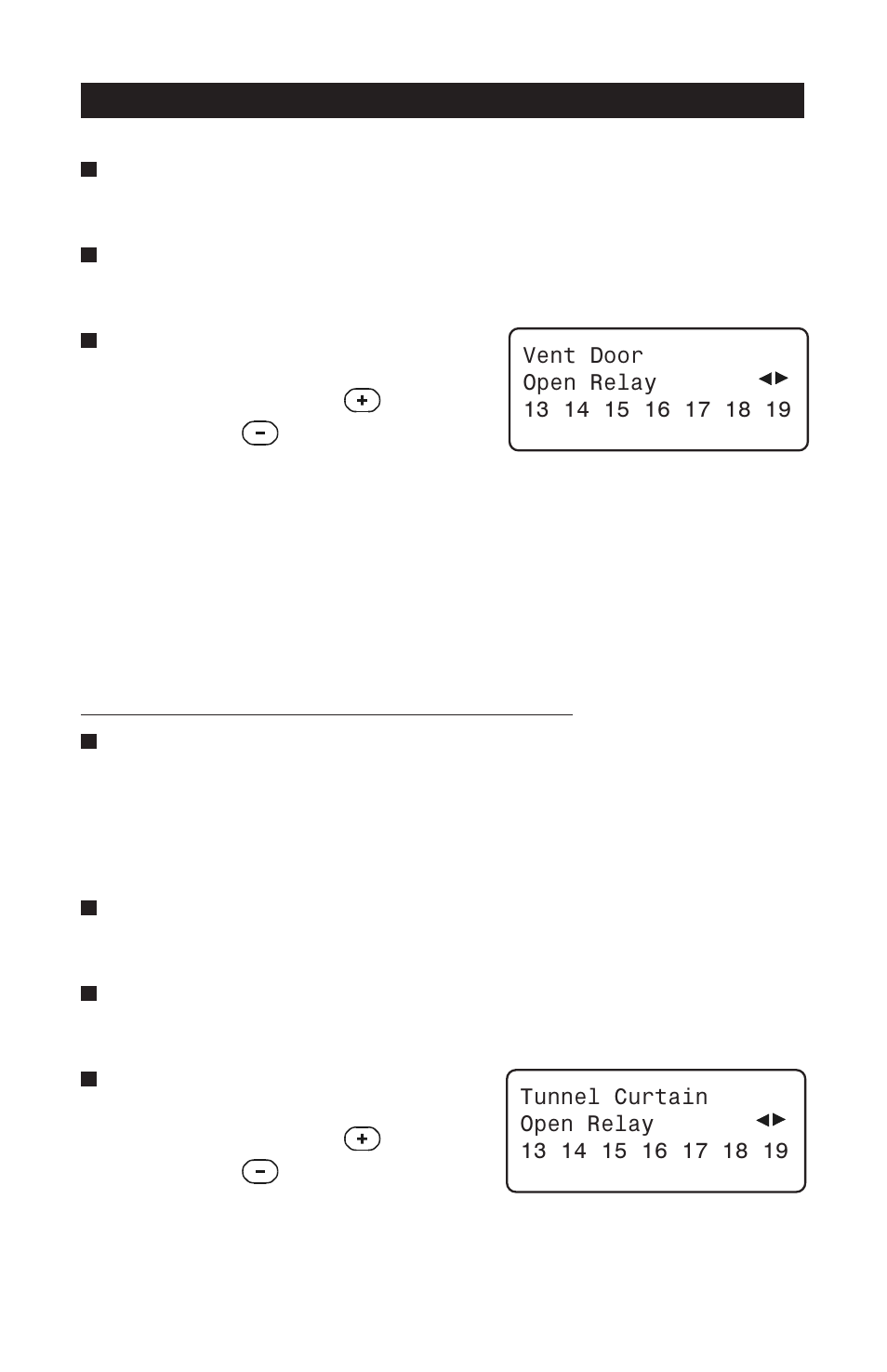 4 assigning relays to the tunnel curtain, Assigning relays to the tunnel curtain, Pp-32 | Acme PP-32 User Manual | Page 74 / 100