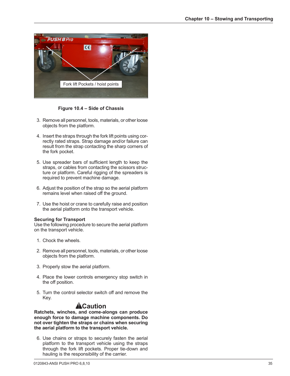 Caution | Snorkel PUSH 10 PRO-sn01-000050+ANSI User Manual | Page 39 / 52