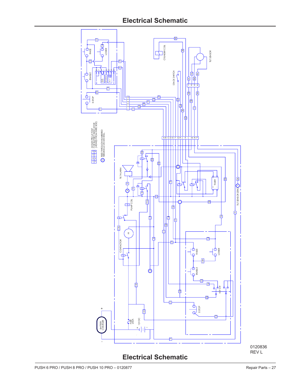 Electrical schematic | Snorkel PUSH 10 PRO-sn01-000050+CE User Manual | Page 27 / 32