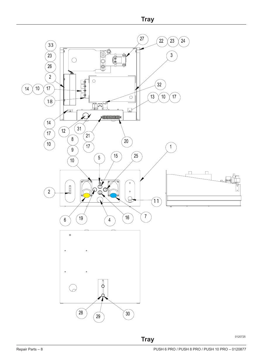 Tray | Snorkel PUSH 10 PRO-sn01-000050+CE User Manual | Page 8 / 32