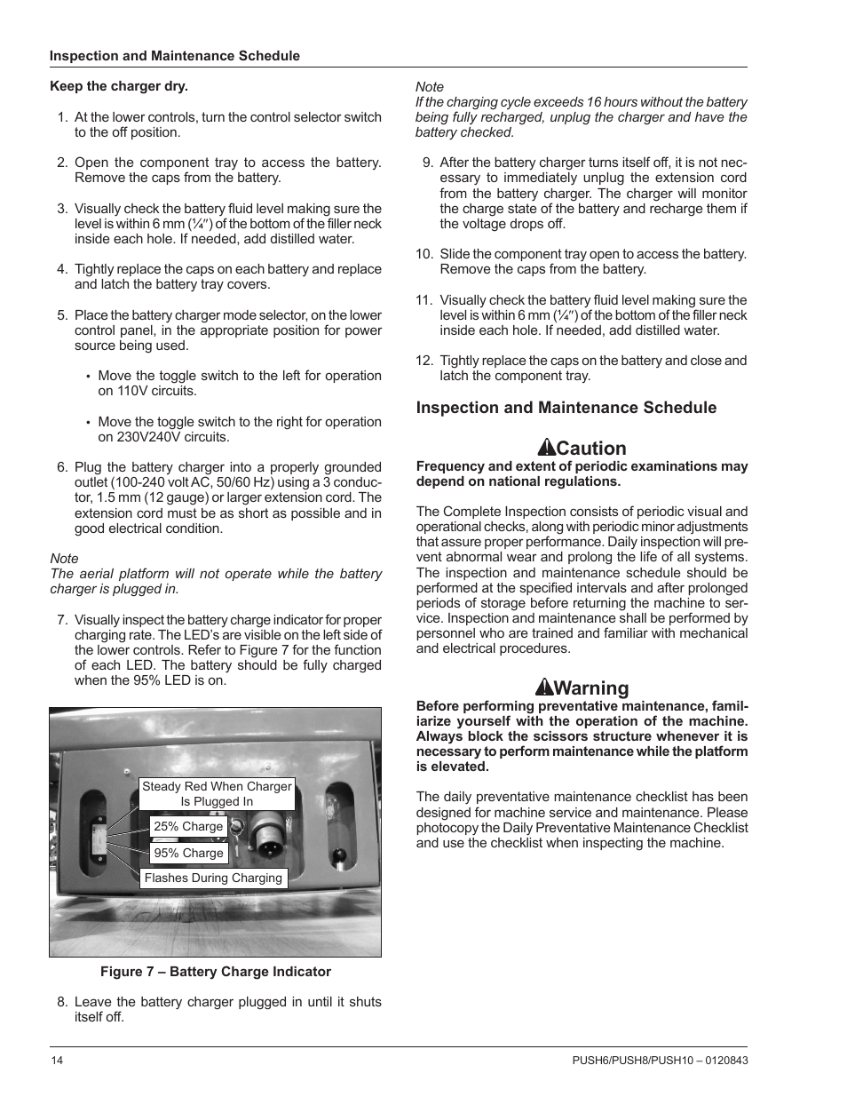 Caution, Warning | Snorkel PUSH10 User Manual | Page 16 / 22