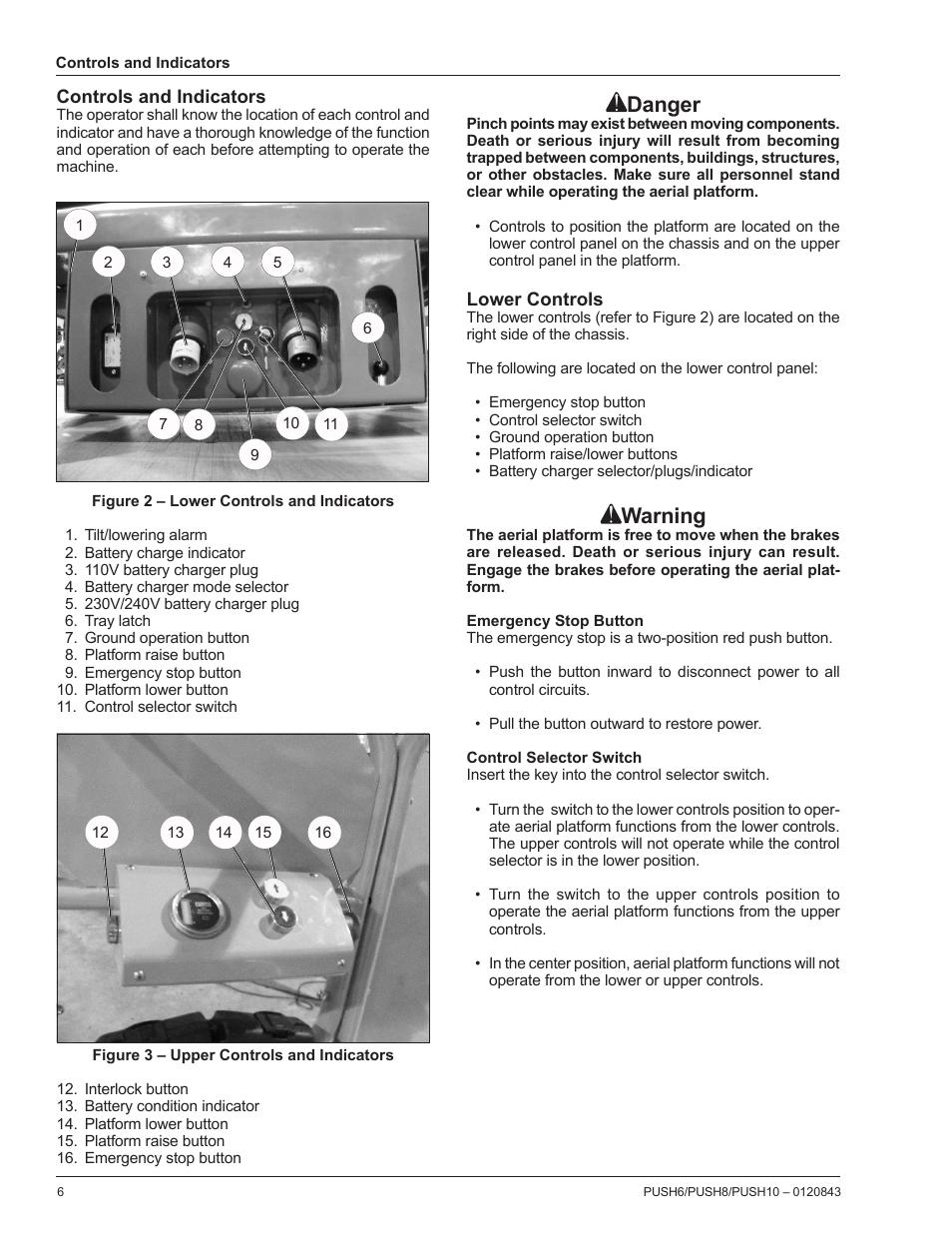 Danger, Warning | Snorkel PUSH10 User Manual | Page 8 / 22