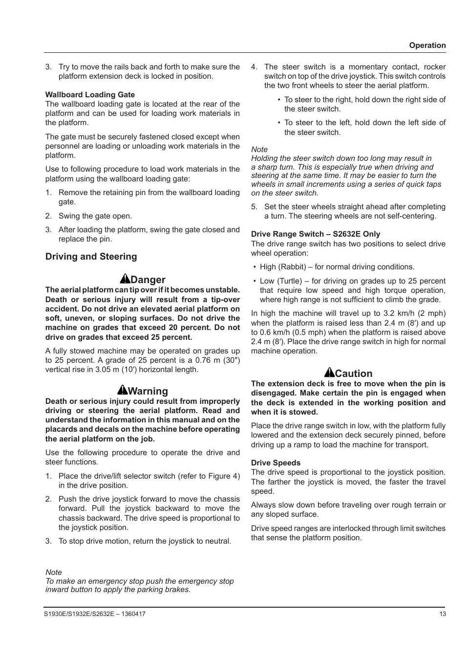 Danger, Warning, Caution | Snorkel S2632E-sn000000 User Manual | Page 15 / 26