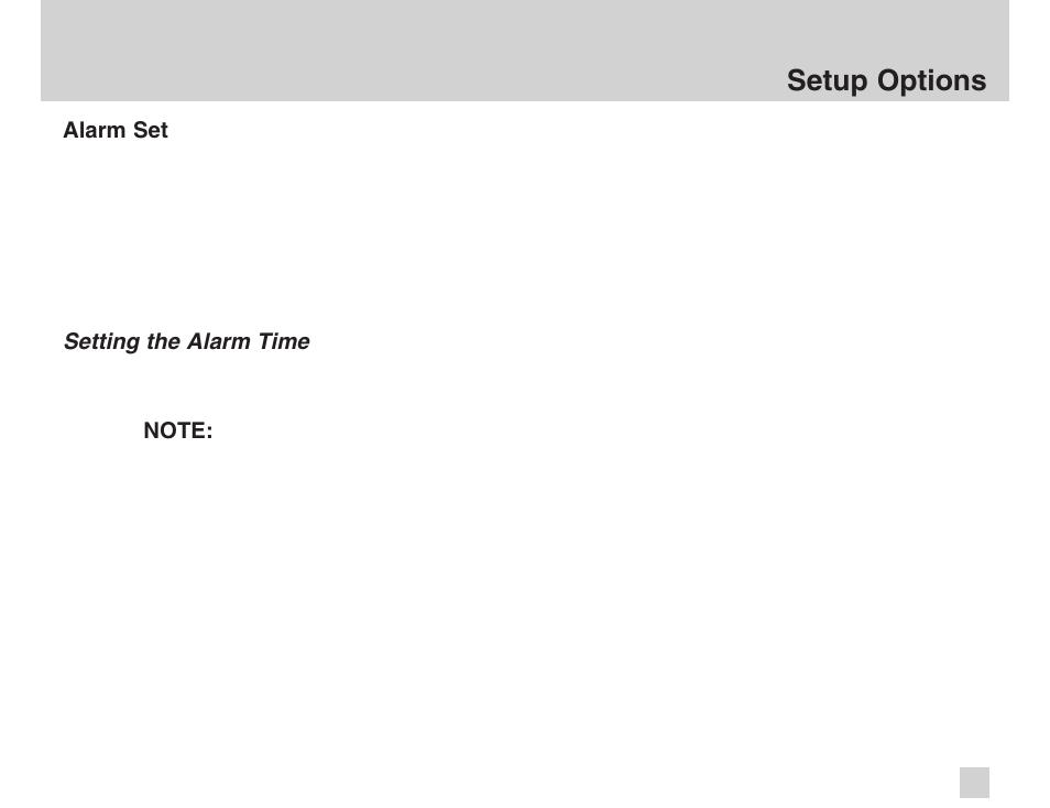 Setup options | Advanced Global Technology AGT HD Pulse HDT200 User Manual | Page 23 / 36