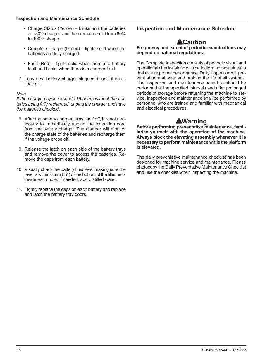 Caution, Warning | Snorkel S3246E User Manual | Page 20 / 26