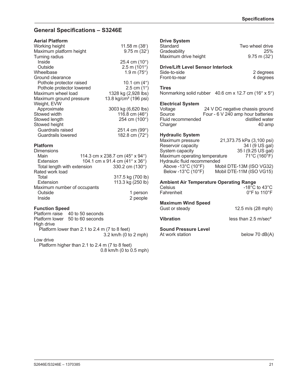 Snorkel S3246E User Manual | Page 23 / 26