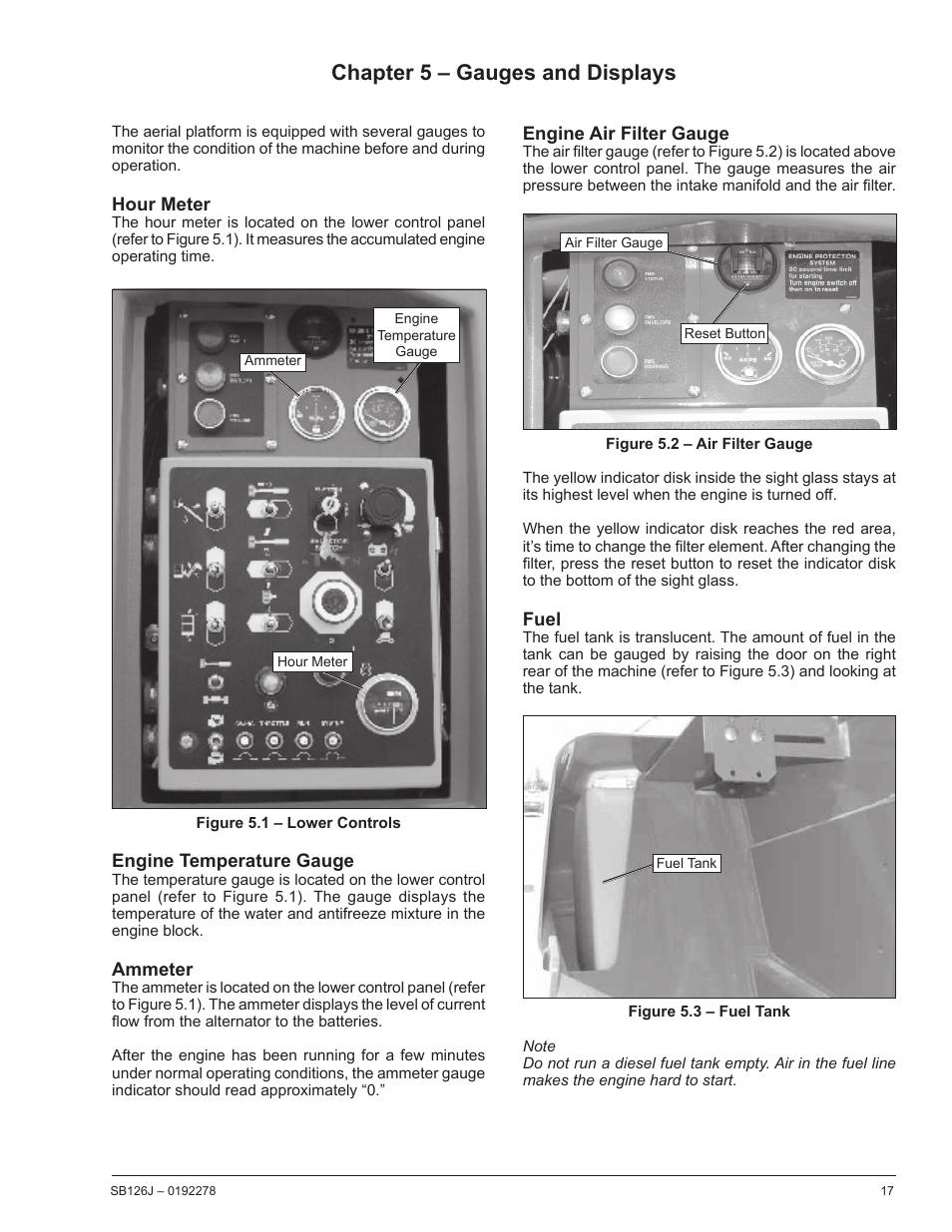 Chapter 5 – gauges and displays | Snorkel SB126J User Manual | Page 23 / 72