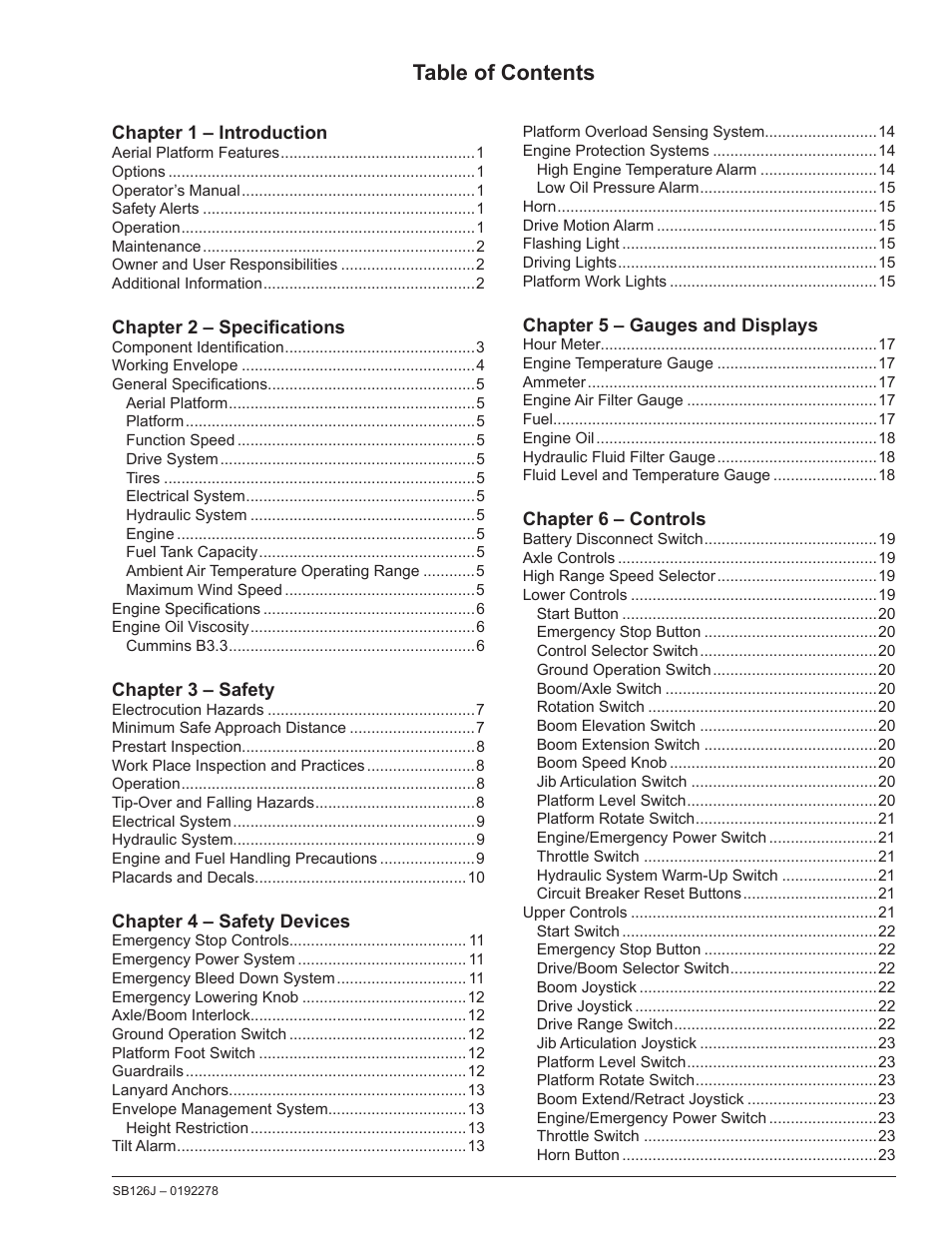 Snorkel SB126J User Manual | Page 4 / 72