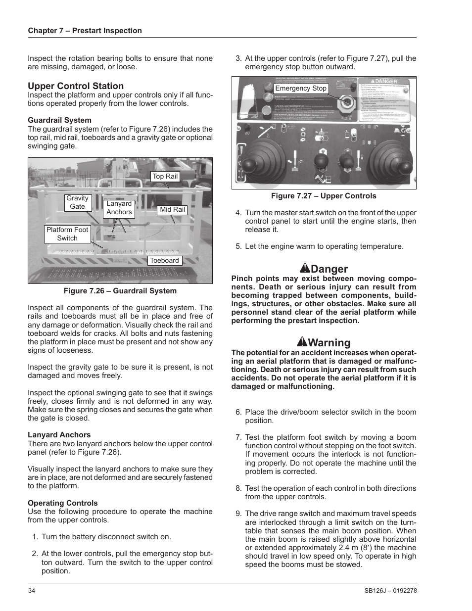 Danger, Warning | Snorkel SB126J User Manual | Page 40 / 72