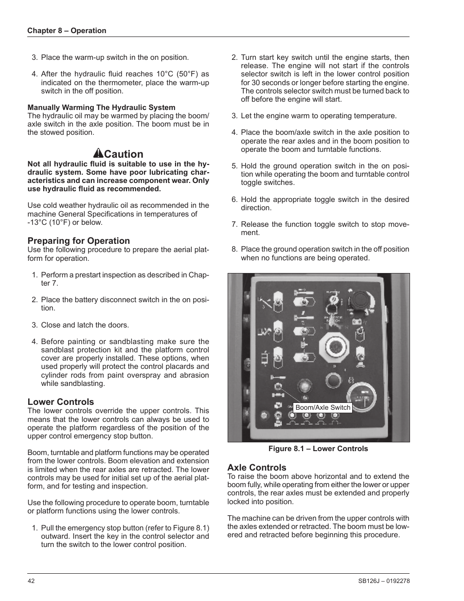 Caution | Snorkel SB126J User Manual | Page 48 / 72