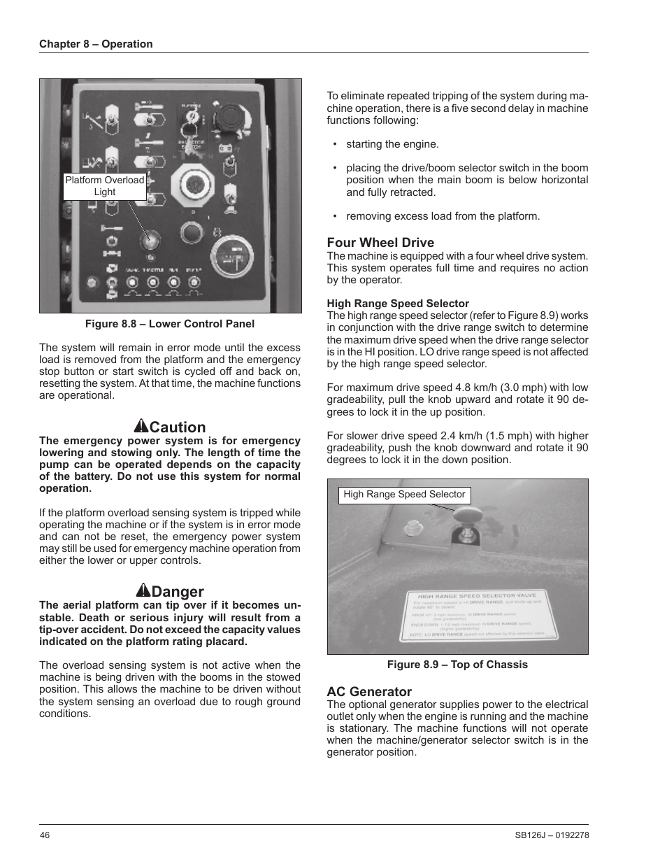 Caution, Danger | Snorkel SB126J User Manual | Page 52 / 72