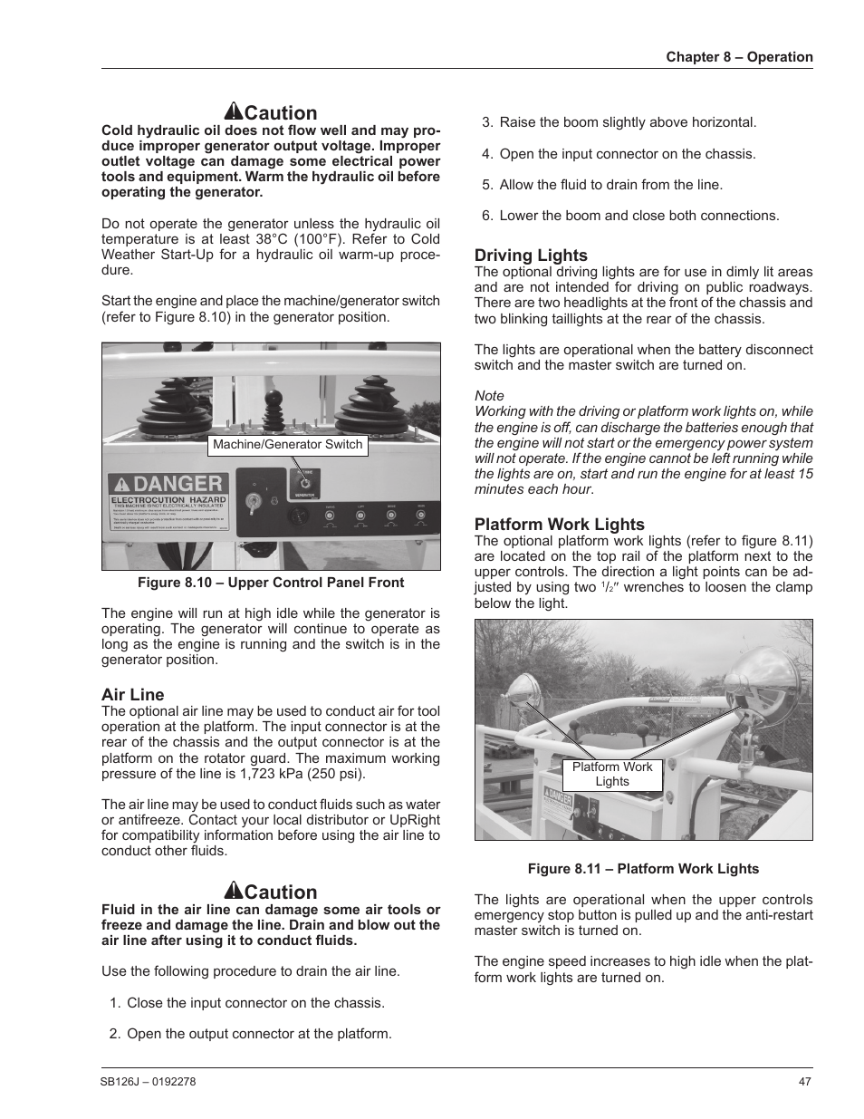 Caution | Snorkel SB126J User Manual | Page 53 / 72