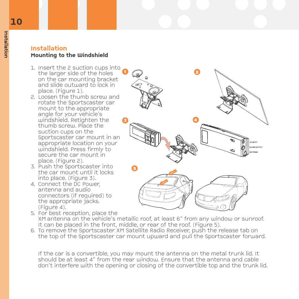 Mounting to the windshield | Advanced Global Technology RR101 User Manual | Page 10 / 33