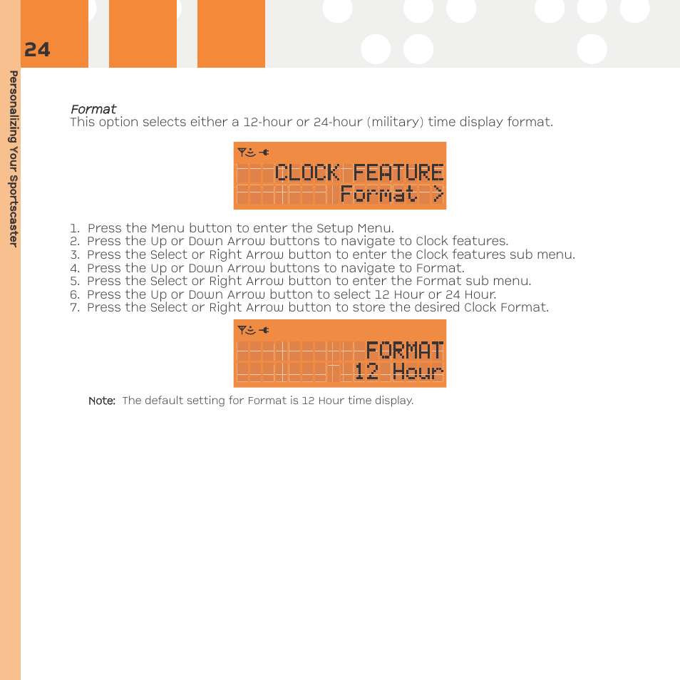 Format | Advanced Global Technology RR101 User Manual | Page 24 / 33