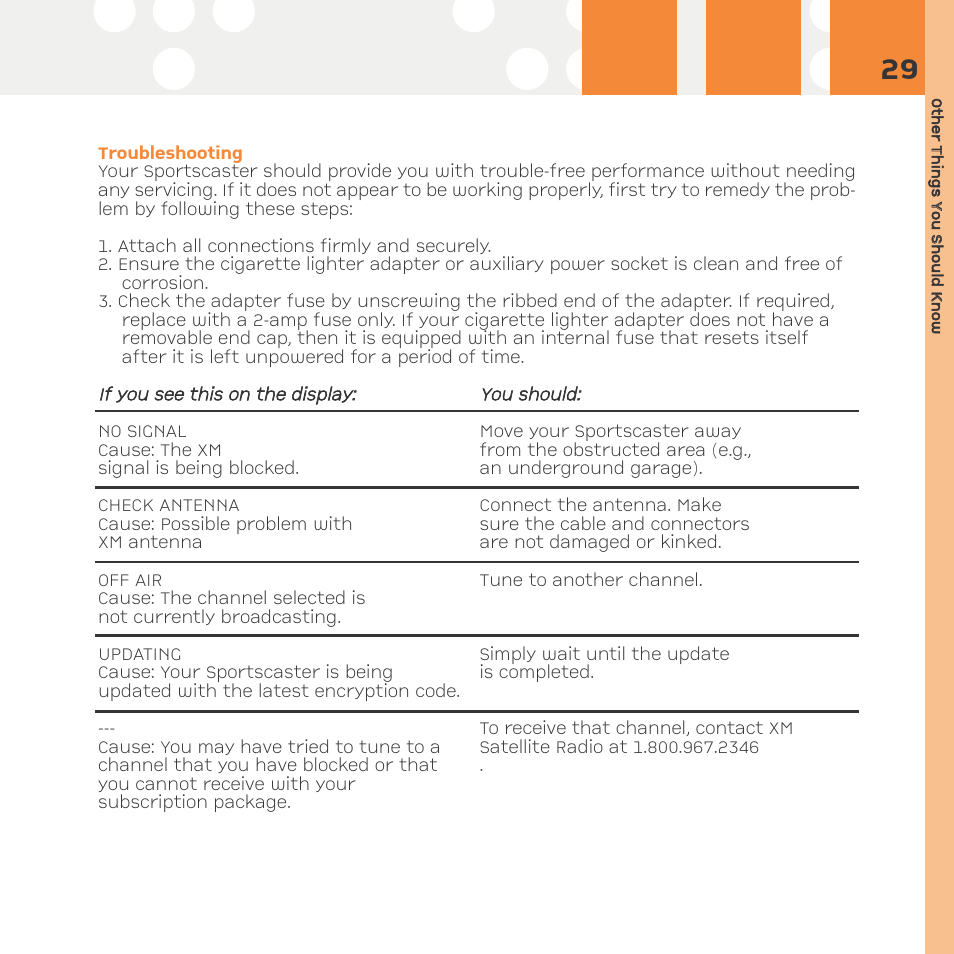 Troubleshooting / messages | Advanced Global Technology RR101 User Manual | Page 29 / 33