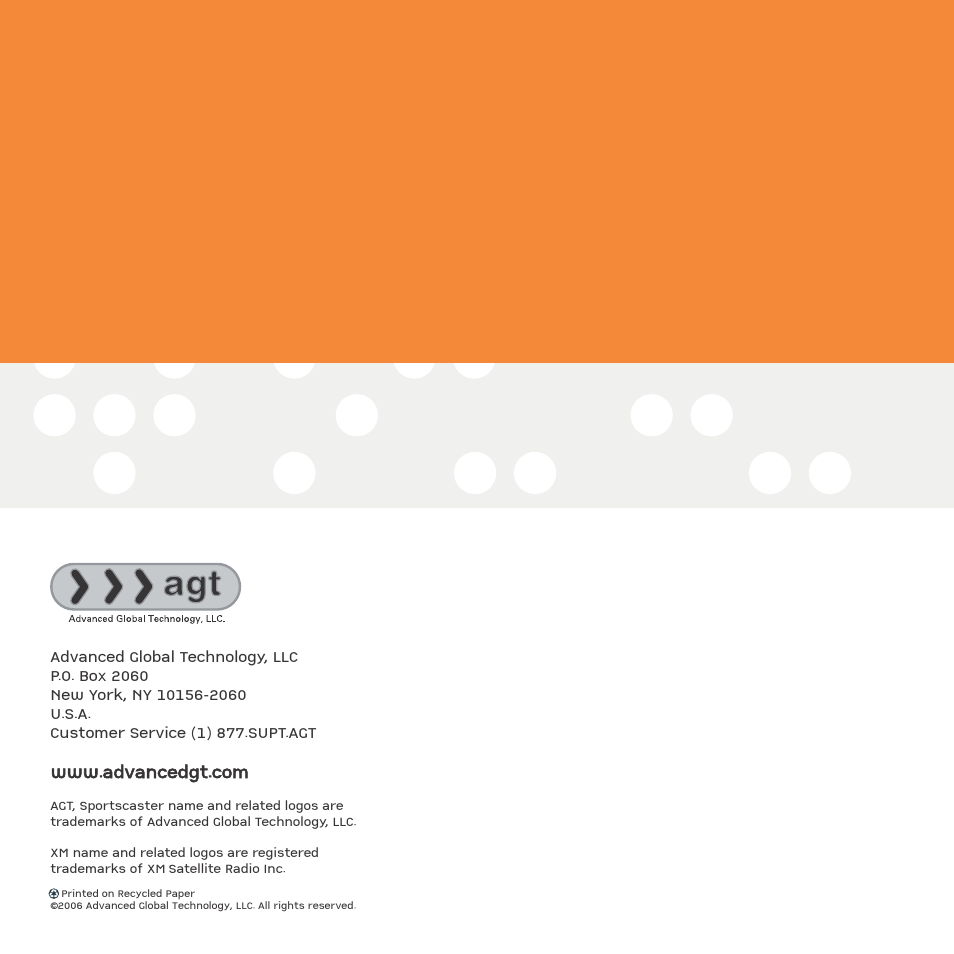 Advanced Global Technology RR101 User Manual | Page 32 / 33
