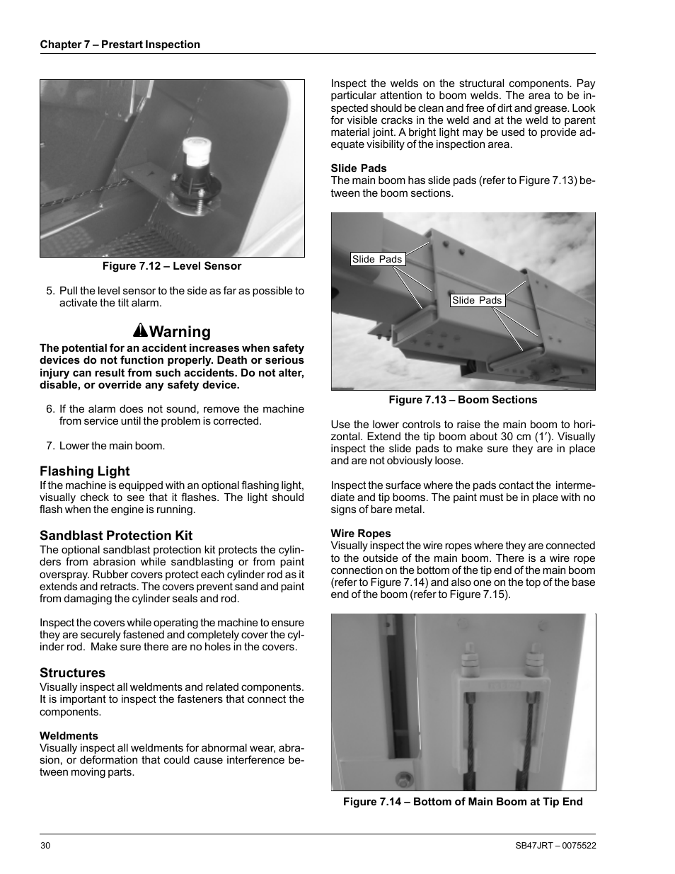Warning | Snorkel SB47JRT User Manual | Page 36 / 68