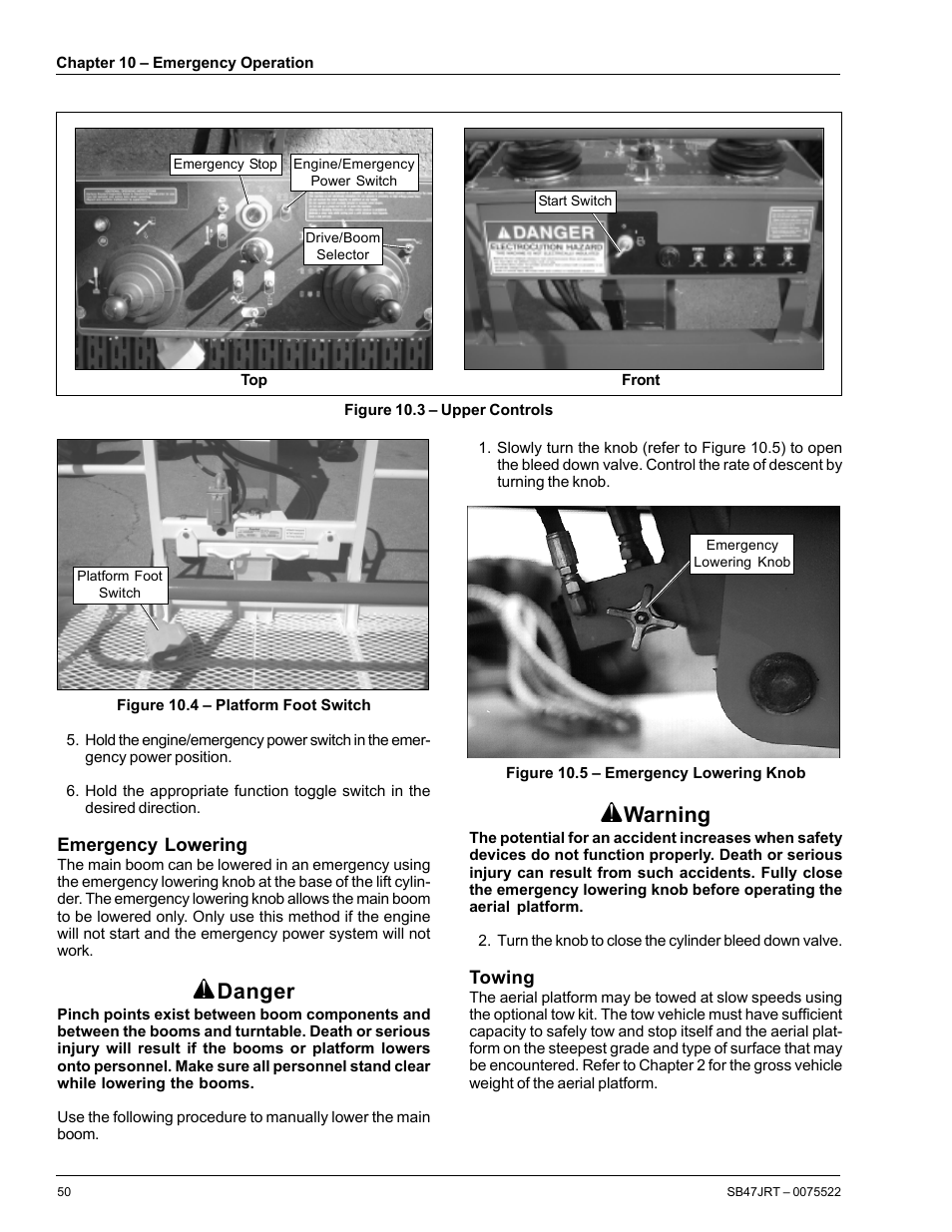 Danger, Warning | Snorkel SB47JRT User Manual | Page 56 / 68