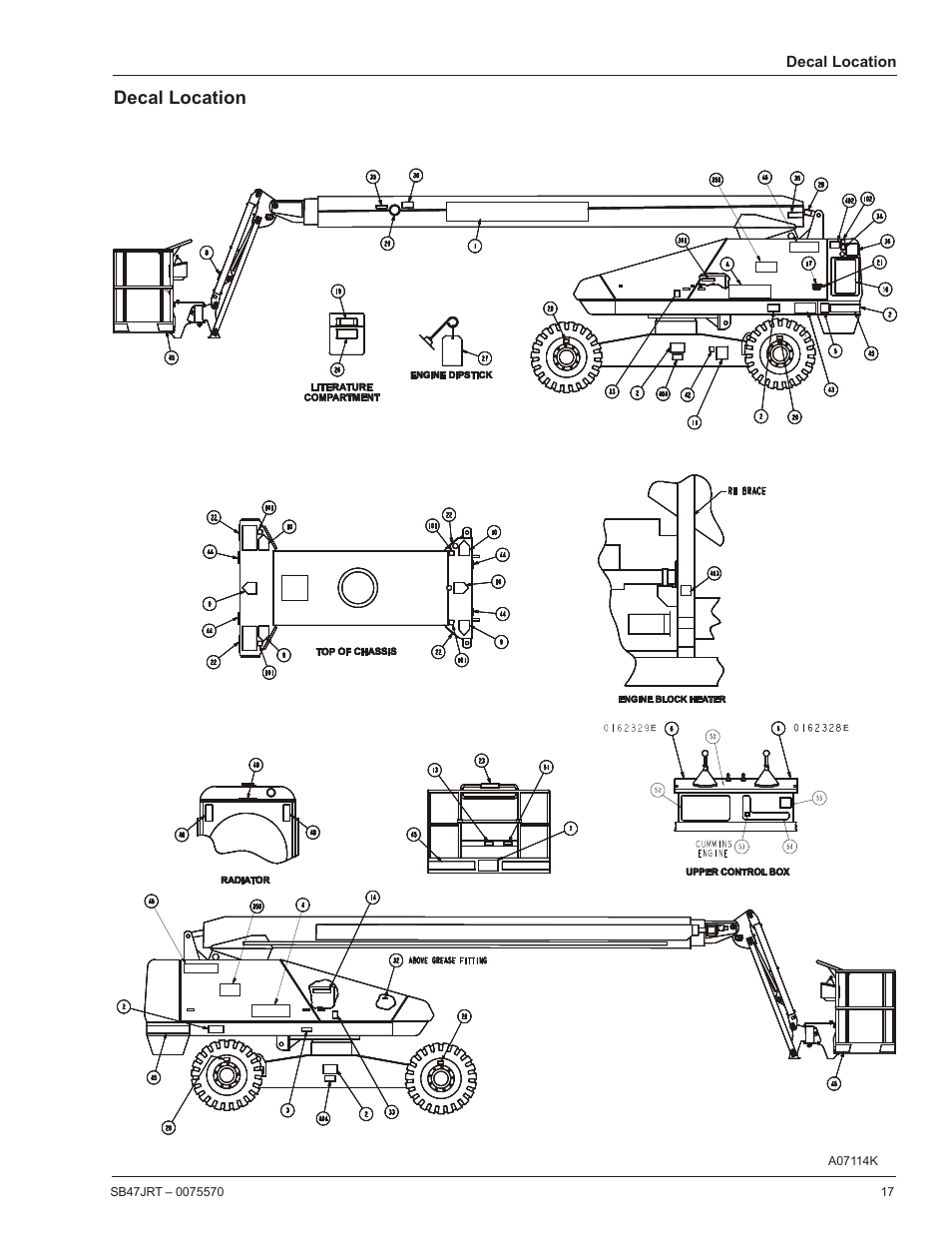 Decal location | Snorkel SB47JRT-sn10000+ User Manual | Page 19 / 24