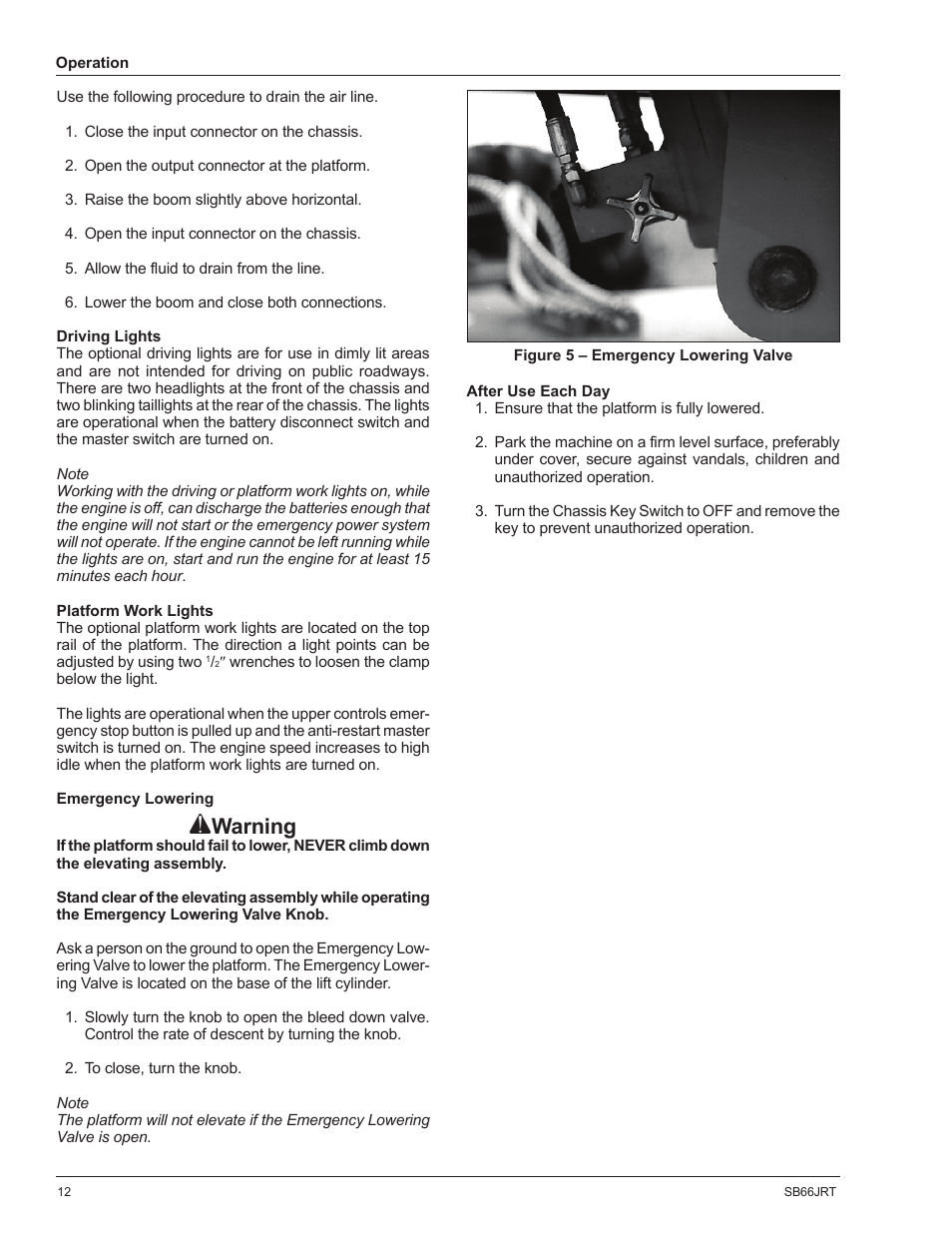 Warning | Snorkel SB66JRT-sn1000-10031 User Manual | Page 14 / 24