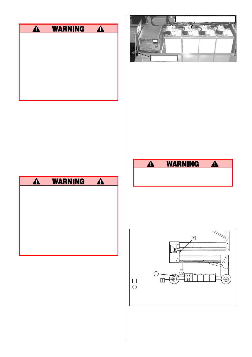 Battery maintenance, Battery charging, Lubrication (figure 5) linkage gears | King pins | Snorkel SL20-sn5800-9299 User Manual | Page 7 / 32