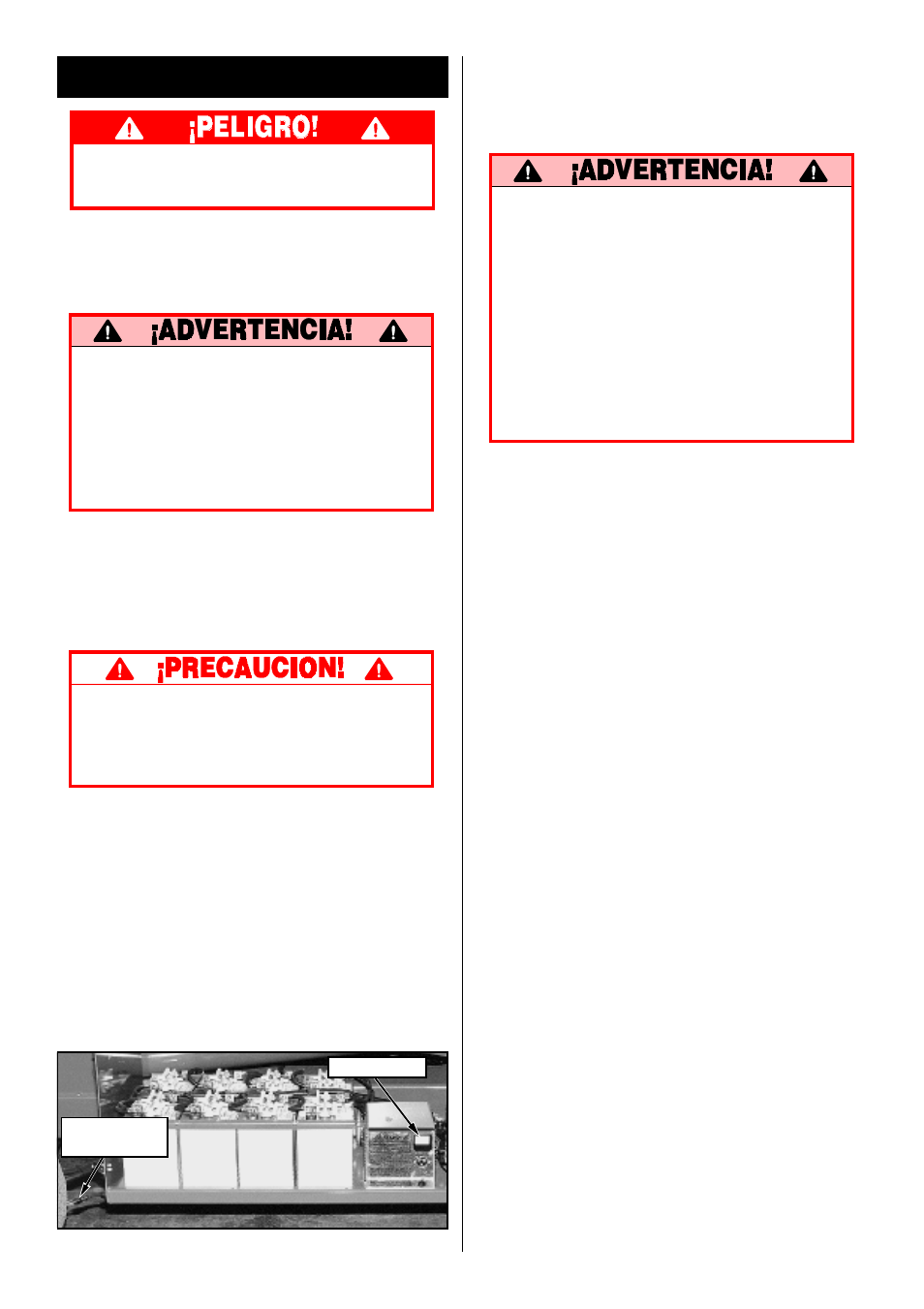 Mantenimiento, Mantenimiento de la batería | Snorkel SL30N-sn9600-11199CE User Manual | Page 31 / 36