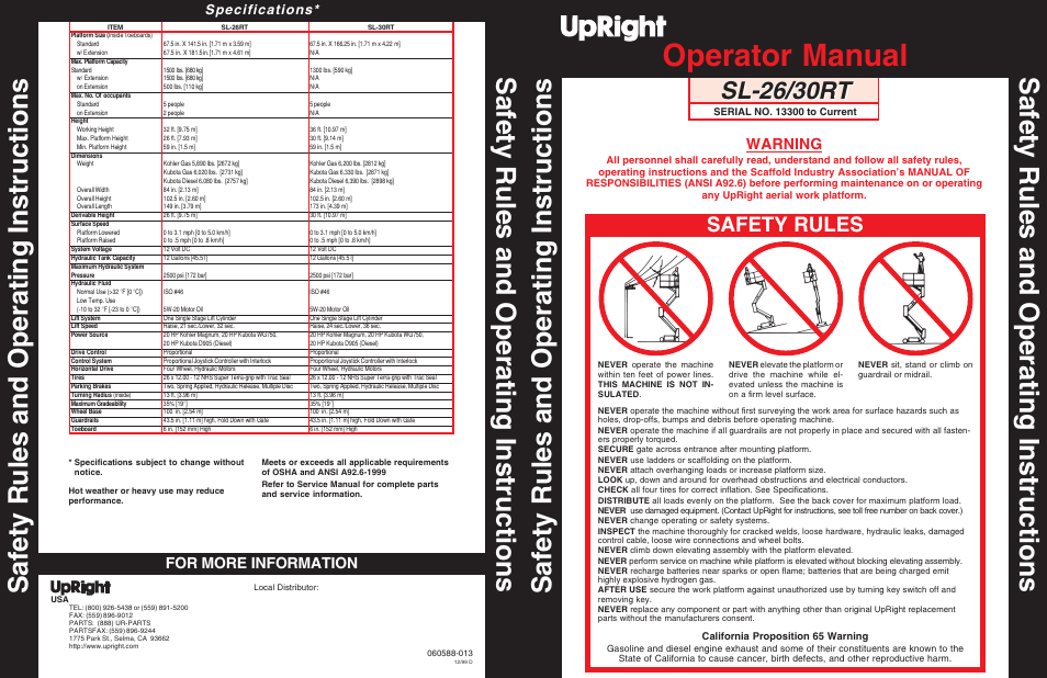 Snorkel SL30RT-sn13300+ User Manual | 6 pages