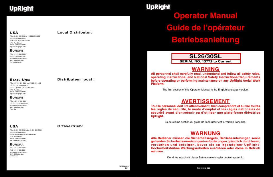Snorkel SL30SL-sn13772-49999 User Manual | 30 pages