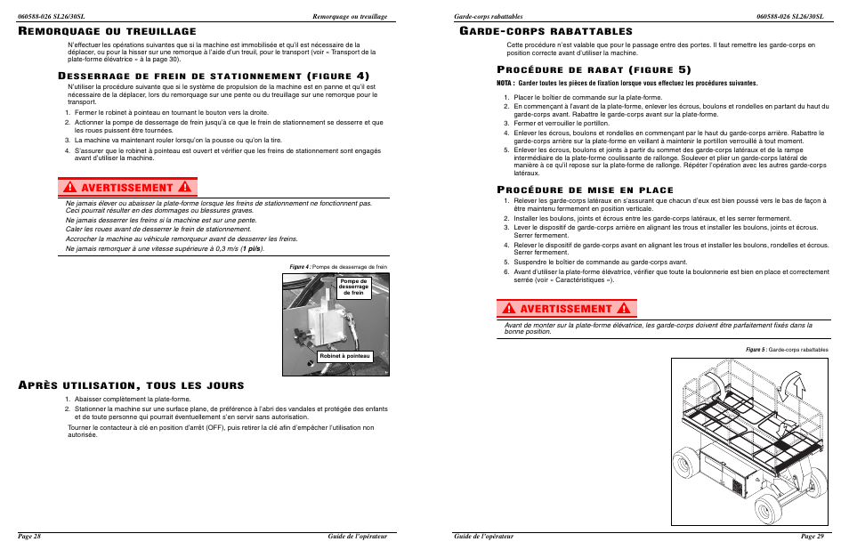 Avertissement | Snorkel SL30SL-sn13772-49999 User Manual | Page 30 / 30