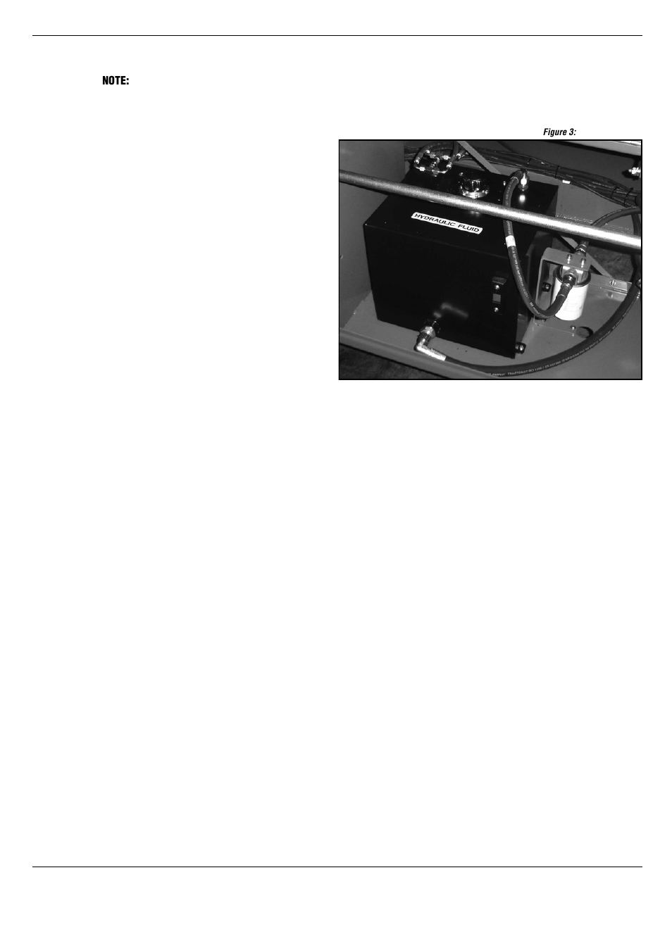 Pre-operation safety inspection, Figure 3: hydraulic tank | Snorkel SL30SL-sn50001+ User Manual | Page 10 / 104
