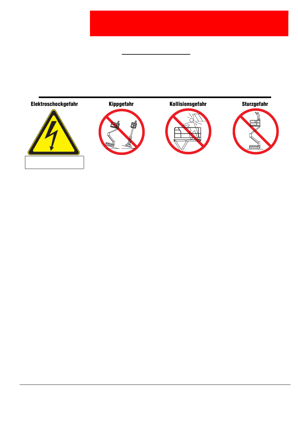 Warnung, Sicherheitsregeln, Etriebsanleitung | Snorkel SL30SL-sn50001+ User Manual | Page 25 / 104